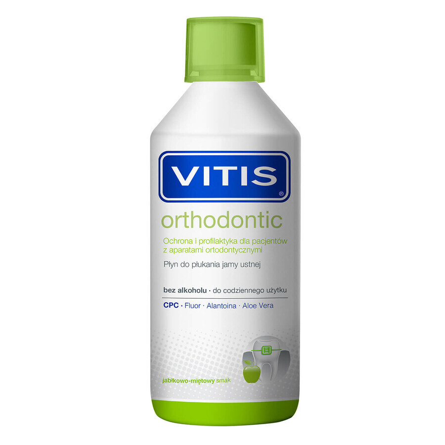 Vitis Orthodontic Kit, Mundspülung 500 ml + Zahnpasta 100 ml + Zahnbürste 1 St.