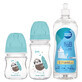 Set Canpol Babies EasyStart, biberon anticolica, dalla nascita, 120 ml + biberon anticolica, 3-6 mesi, 240 ml + liquido per la pulizia di biberon e tettarelle, 500 ml per 1 penny