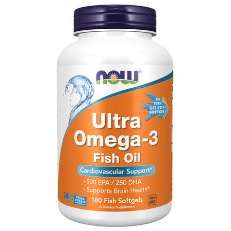 Now Foods Ultra Omega-3, 180 capsule morbide