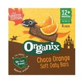 Organic whole oat bars with cocoa, 6x 30 g, Organix