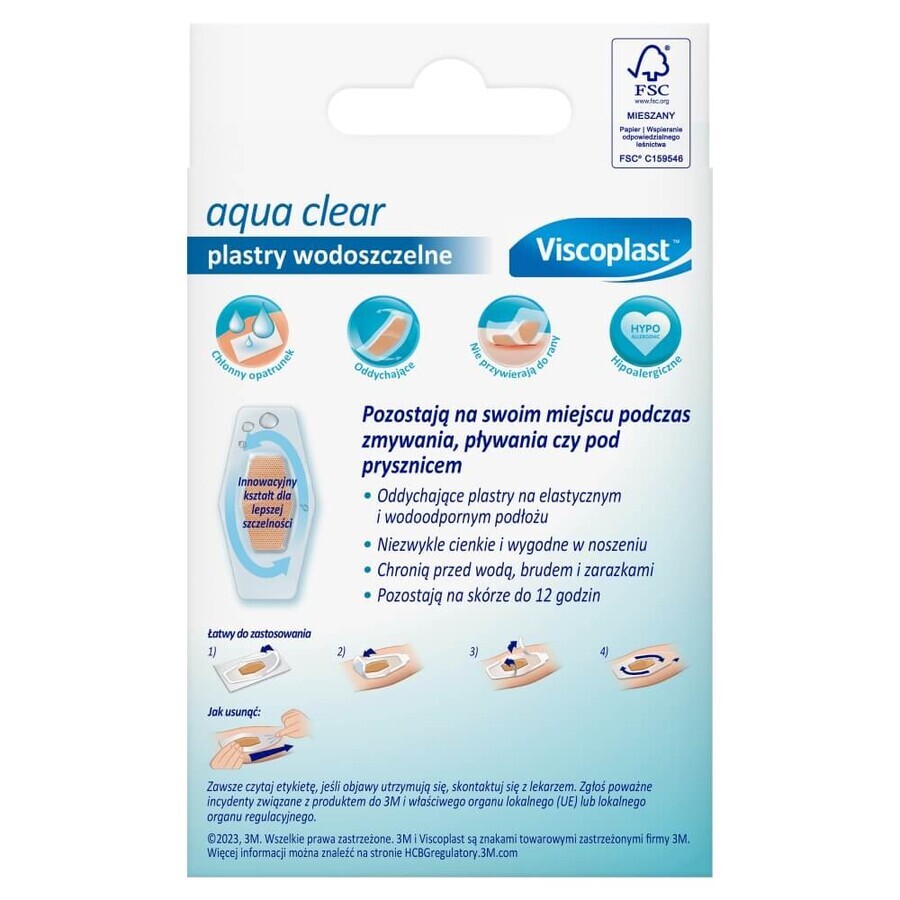 Viscoplast Aqua Clear, gesso impermeabile, 14 pezzi