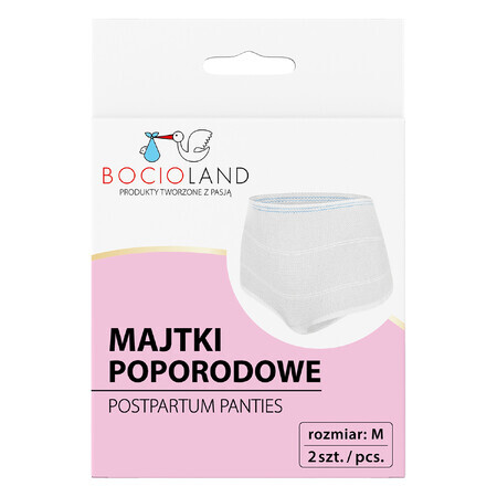 Bocioland, postnatal panties, mesh, size M, 2 pieces