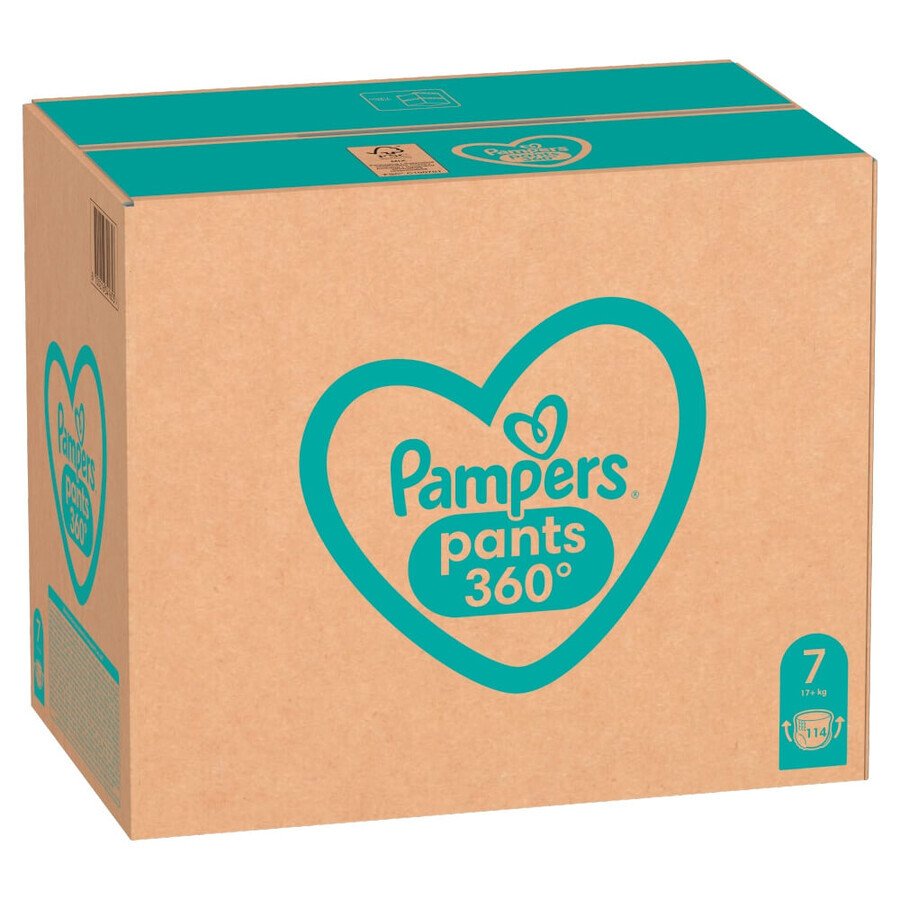 Pampers Pants, Windeln, Größe 7, 17 kg+, 114 Stück