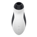 Satisfyer Orca, masaj clitoridian fără contact, aer, orcă alb-negru