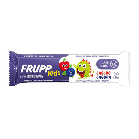 Celiko Frupp Kids Frupp Kids, liofilizzato, mele, mirtilli, senza zuccheri aggiunti, 9 g