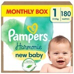 Pampers Harmonie, pannolini, taglia 1, 2-5 kg, 180 pz.