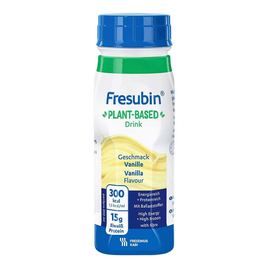 Fresubin Pflanzengetränk, Vanille-Geschmack, 4 x 200 ml