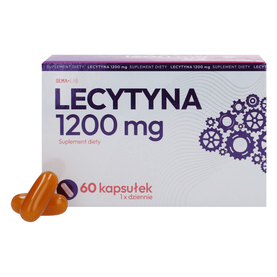 SEMA Lab Lecitina 1200 mg, 60 capsule morbide