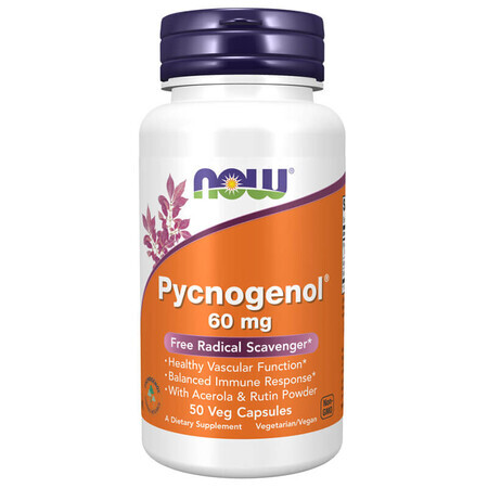 Now Foods Picnogenolo 60 mg, 50 capsule