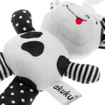 AKUKU, mascotte di peluche con etichetta, caramella bianca e nera, A0471, dalla nascita, 1 pezzo