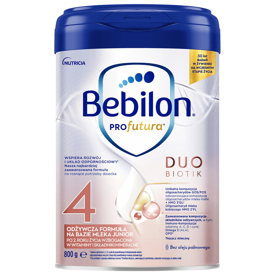 Set Bebilon Profutura Profutura DuoBiotik 4, formula nutriente a base di latte, dopo 2 anni, 3 x 800 g + Mustela Bebe Enfant, gel lavante nutriente, 300 ml in omaggio