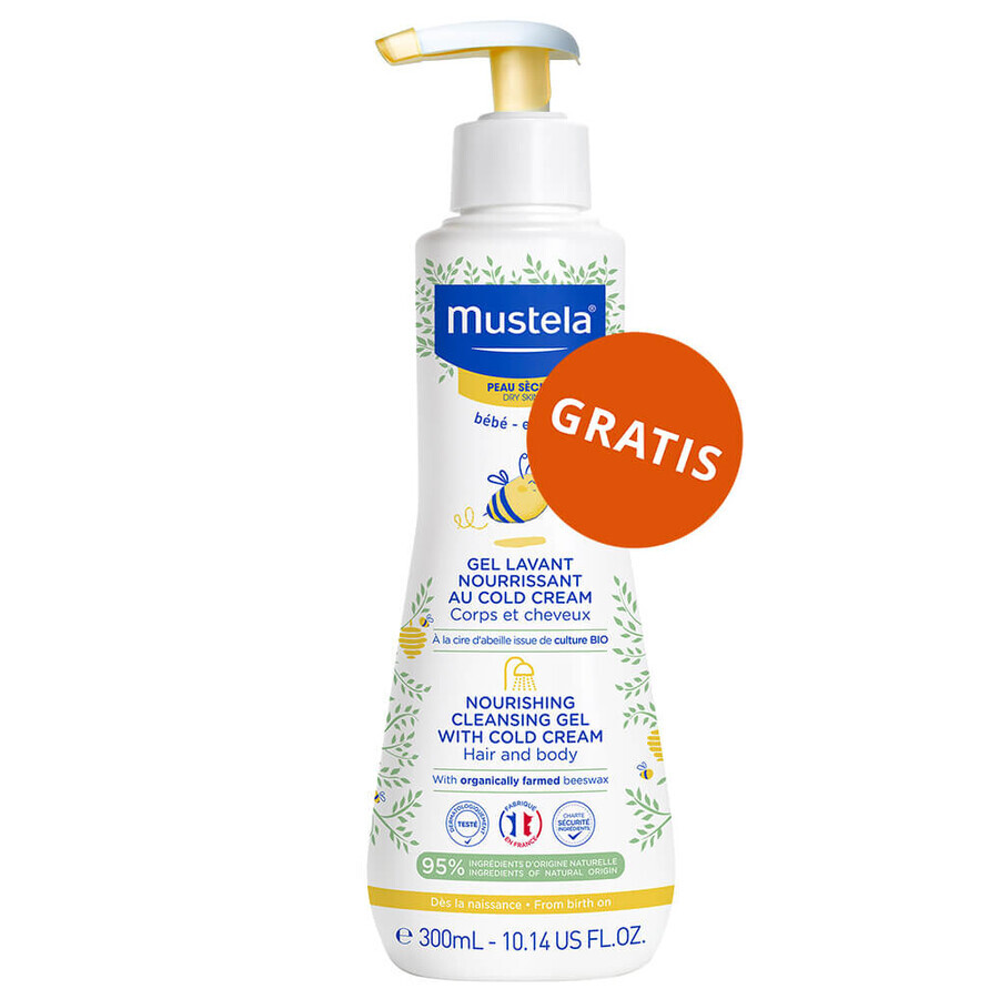 Set Bebilon Profutura Profutura DuoBiotik 4, formula nutriente a base di latte, dopo 2 anni, 3 x 800 g + Mustela Bebe Enfant, gel lavante nutriente, 300 ml in omaggio