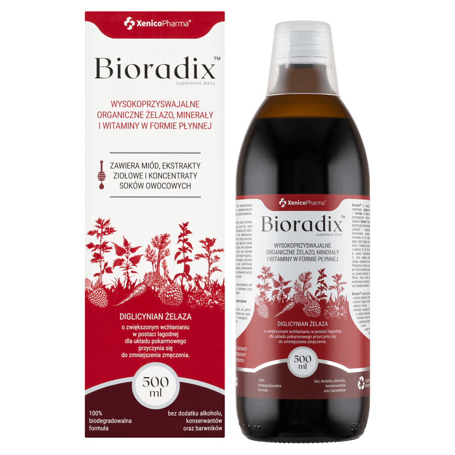 Bioradix, ferro liquido, 500 ml