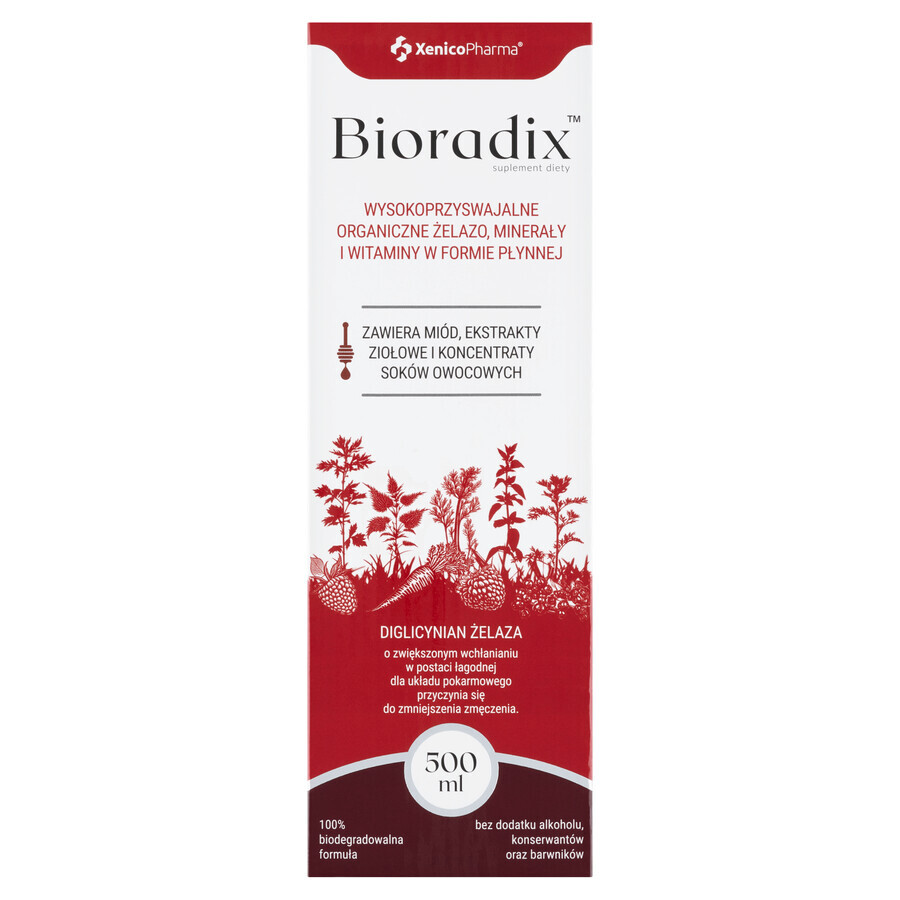 Bioradix, ferro liquido, 500 ml