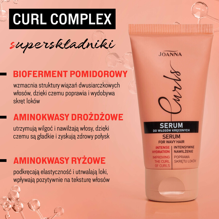 Joanna Curls, siero per capelli ricci, 50 g