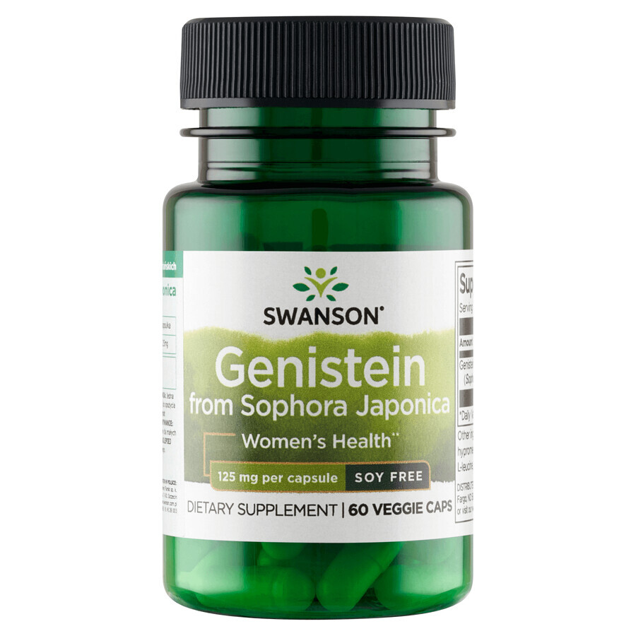 Swanson Genisteina da Sophora japonica 125 mg, 60 capsule vegetali