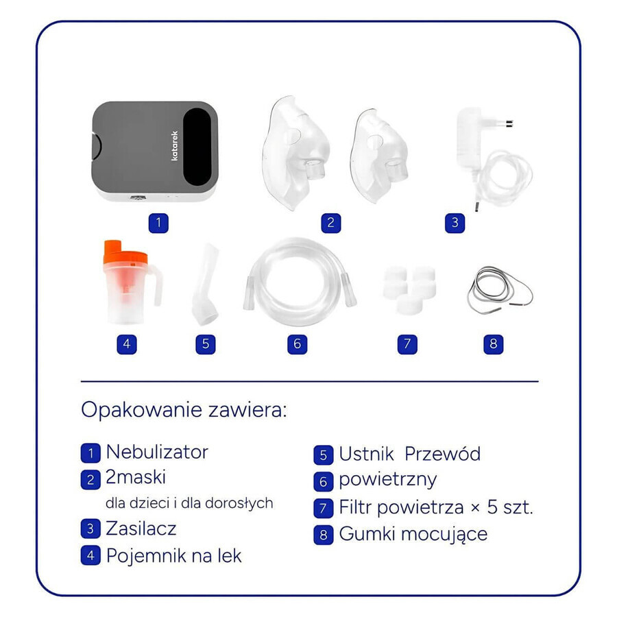 Katarek, nebulizador con compresor