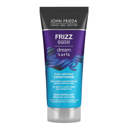 John Frieda Frizz Ease Dream Curls Conditioner, balsam anti-frizz pentru păr creț și ondulat, 75ml