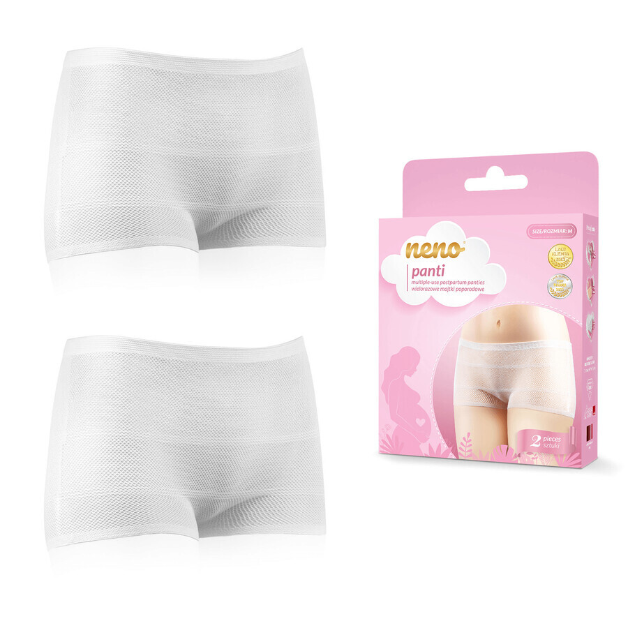 Neno Panties, reusable postnatal panties, size M, 2 pieces