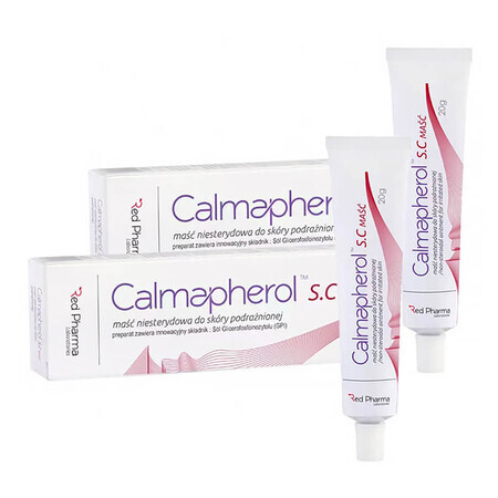 Set Calmapherol S.C, unguento non steroideo per pelli irritate, 2 x 20 g