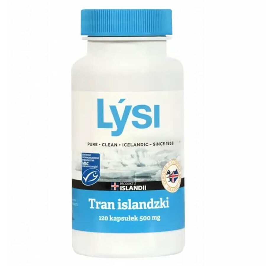 Lysi Tránsito Islandés 500 mg, 120 cápsulas