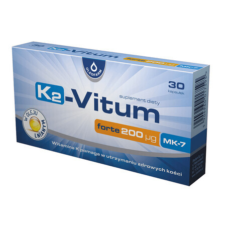 K2-Vitum Forte 200 µg, vitamina K2 MK-7, 30 capsule