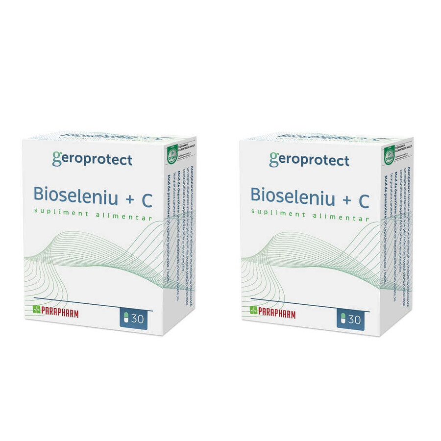 Bioselenium + Vitamine C, 30 + 30 capsules, Parapharm