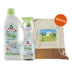 Frosch Baby set, concentré de lavage 1500 ml + spray anti-taches 500 ml + sac à dos gratuit