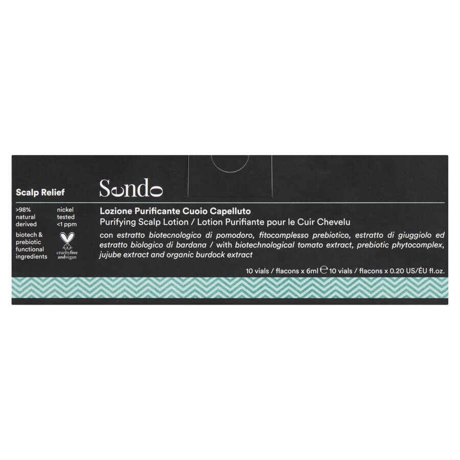 Sendo Scalp relief trattamento intensivo antiforfora in fiale, 10 x 6 ml