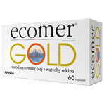 Ecomer Gold, shark liver oil from Greenland, 60 capsules