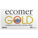 Ecomer Gold, shark liver oil from Greenland, 60 capsules