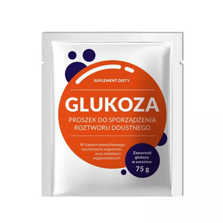 Organic Pharma Glucosa, polvo para solución oral, 75 g