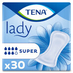 Set Tena Lady, prosoape sanitare specializate, Super, 2 x 30 buc + ProSkin Pants Chiloți absorbanți normali, mărimea M și L, 2 mostre