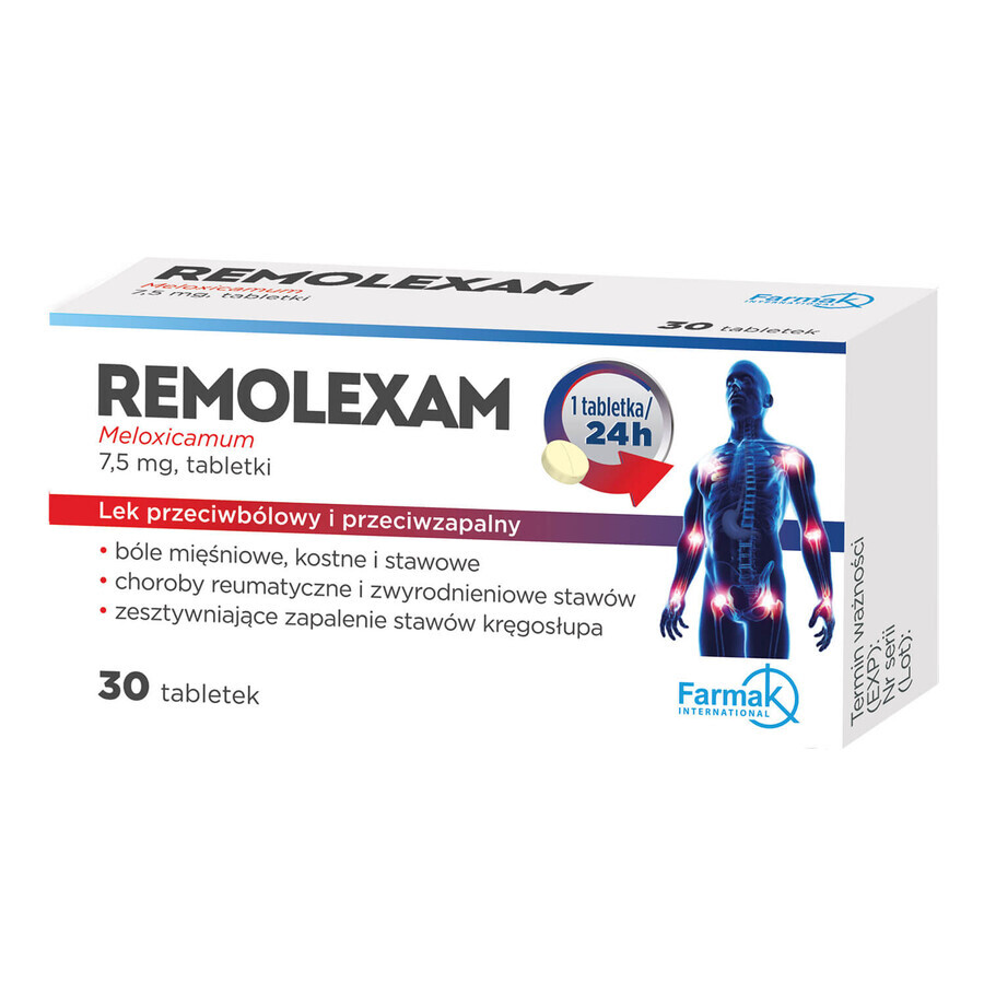 Remolexam 7,5 mg, 30 compresse