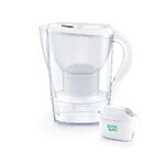 Brita Marella, caraffa con filtro 2,4 l, bianco + filtro Maxtra Pro Pure Performance, 1 pz.