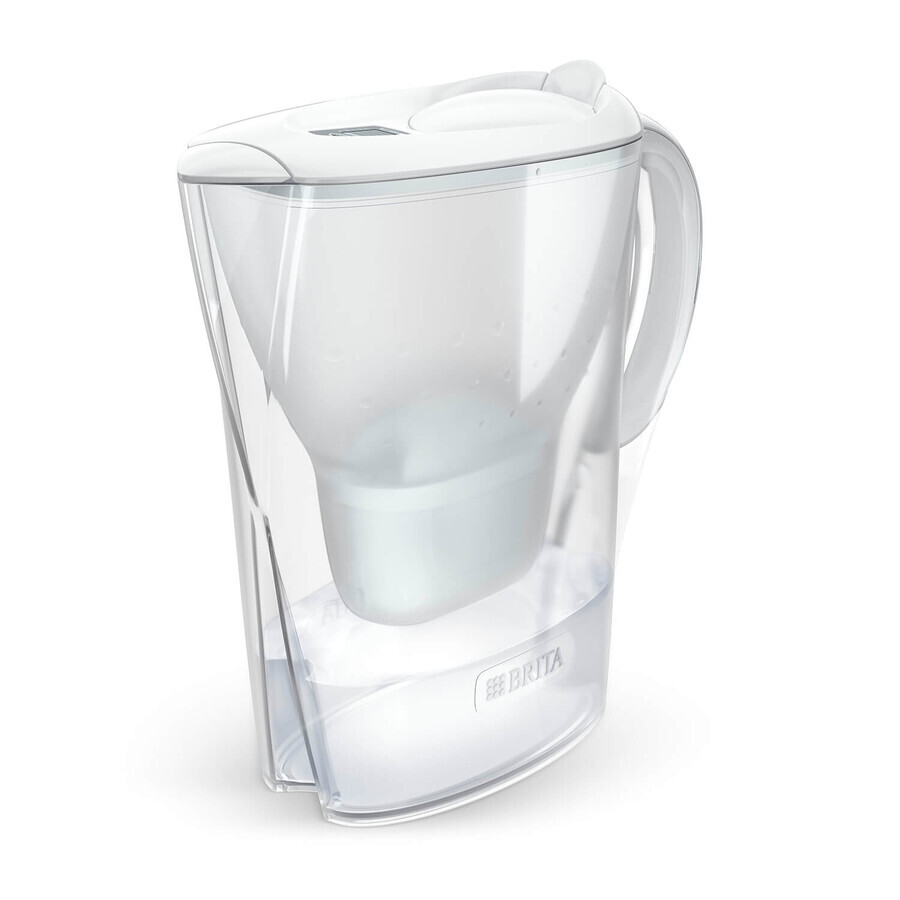 Brita Marella, caraffa con filtro 2,4 l, bianco + filtro Maxtra Pro Pure Performance, 1 pz.