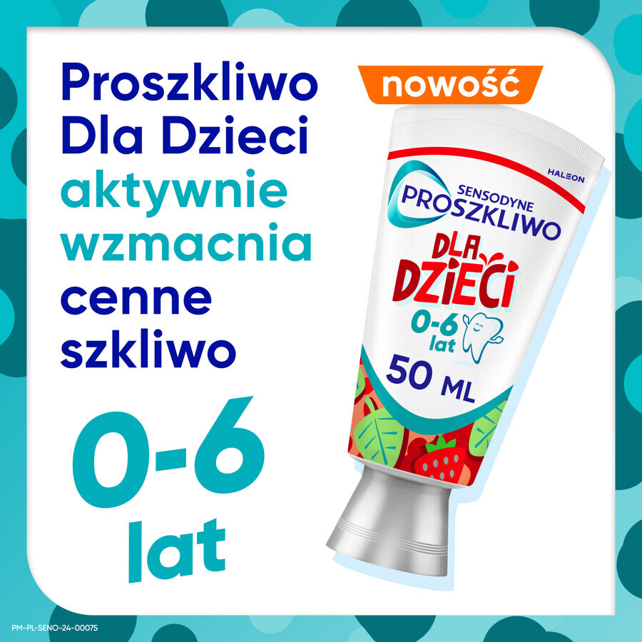 Sensodyne Powder, dentifricio per bambini, 0-6 anni, 50 ml