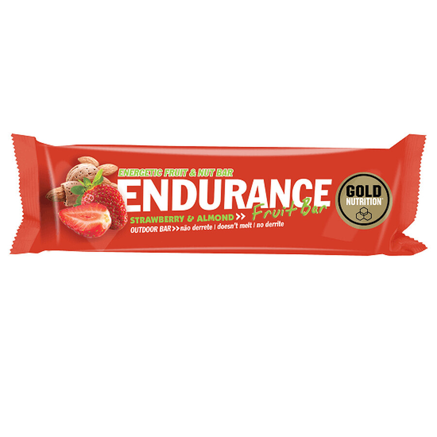 Endurance Fruit Bar Fragole, 40 gr, Gold Nutrition