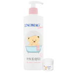 Linomag Emollients, bath lotion for babies and children from 7 months, 400 ml + protection cream, 15 ml free