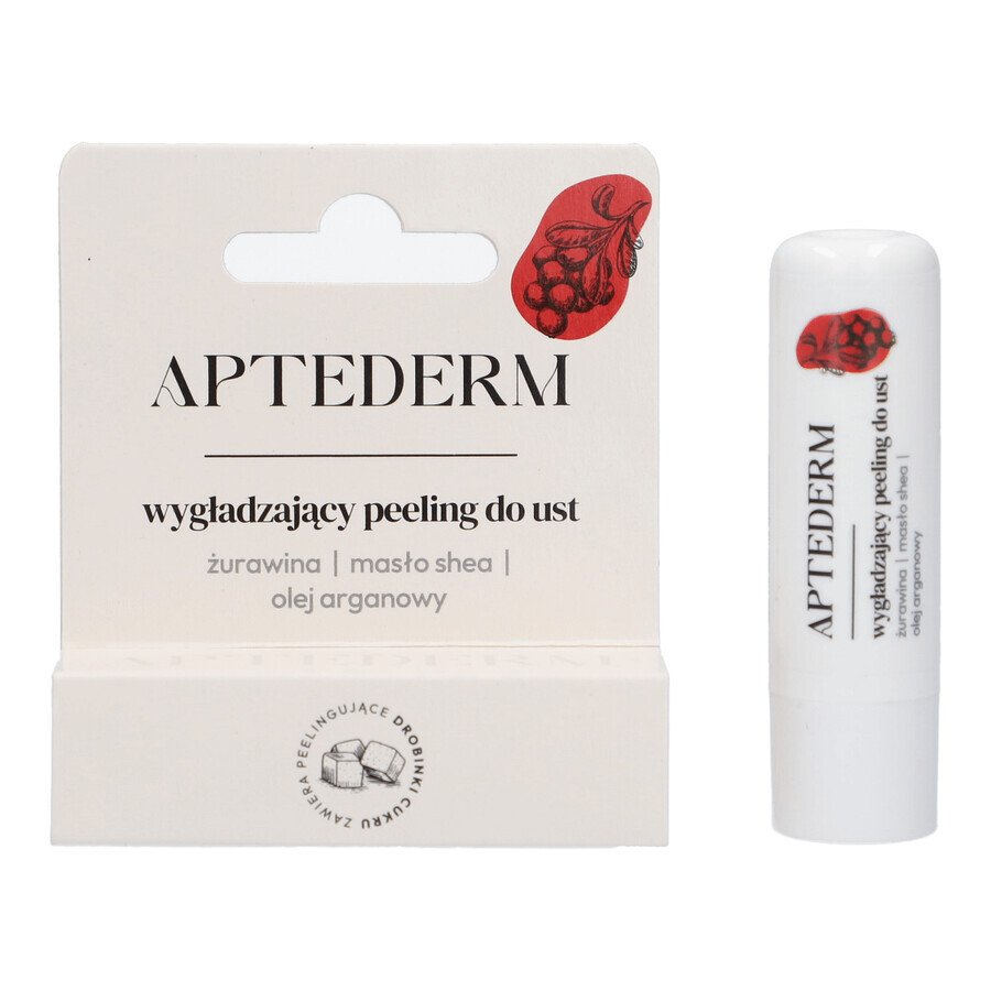 Aptederm, scrub esfoliante levigante per le labbra, 4,8 g