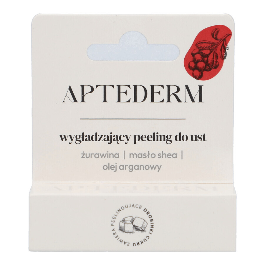 Aptederm, scrub esfoliante levigante per le labbra, 4,8 g