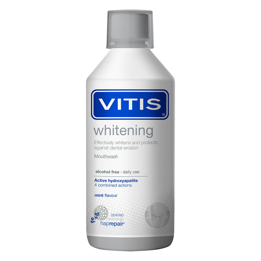 Vitis Whitening Kit, Mundspülung 500 ml + Zahnpasta 100 ml