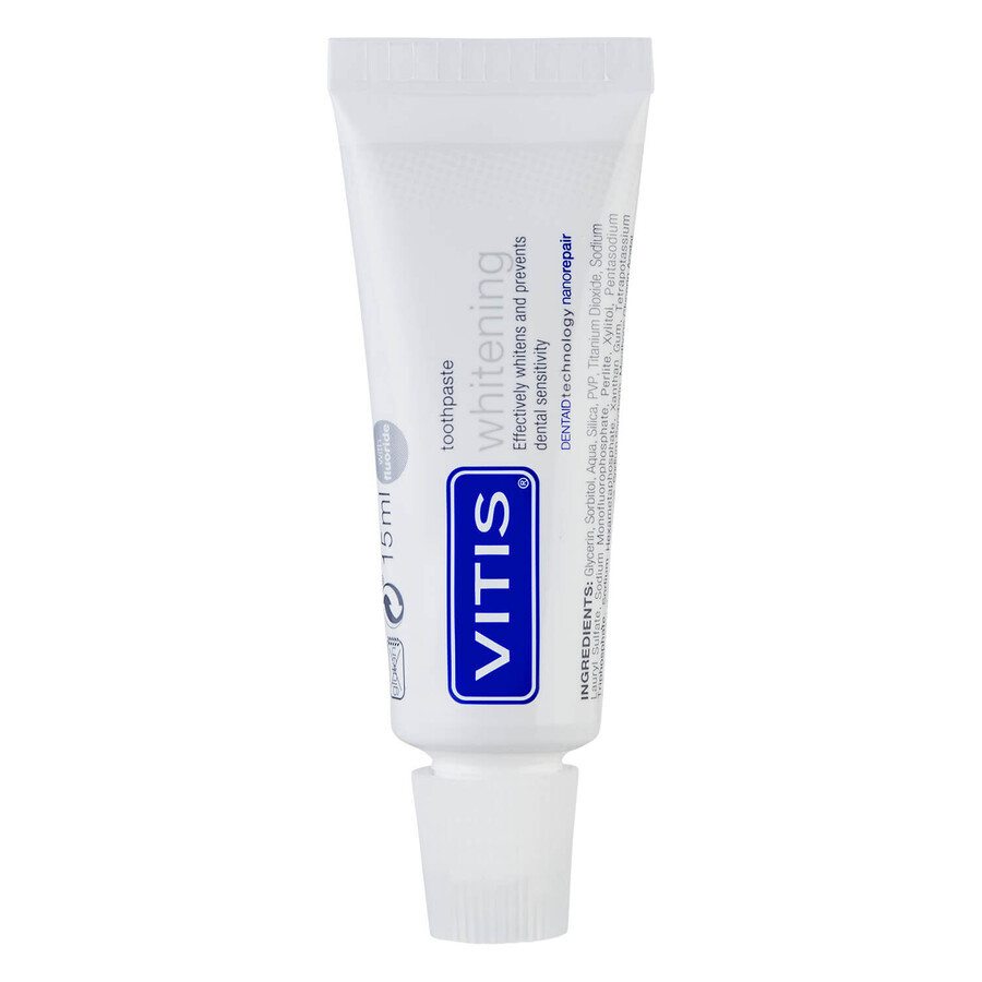 Vitis Whitening Kit, Mundspülung 500 ml + Zahnpasta 100 ml