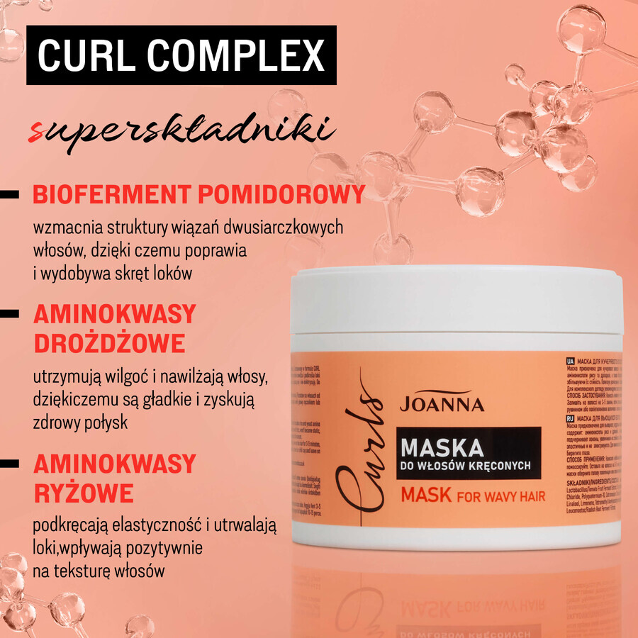 Joanna Curls, maschera per capelli ricci, 300 g