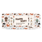 Happi Soft, salviette umidificate per neonati e bambini dalla nascita, 64 pezzi