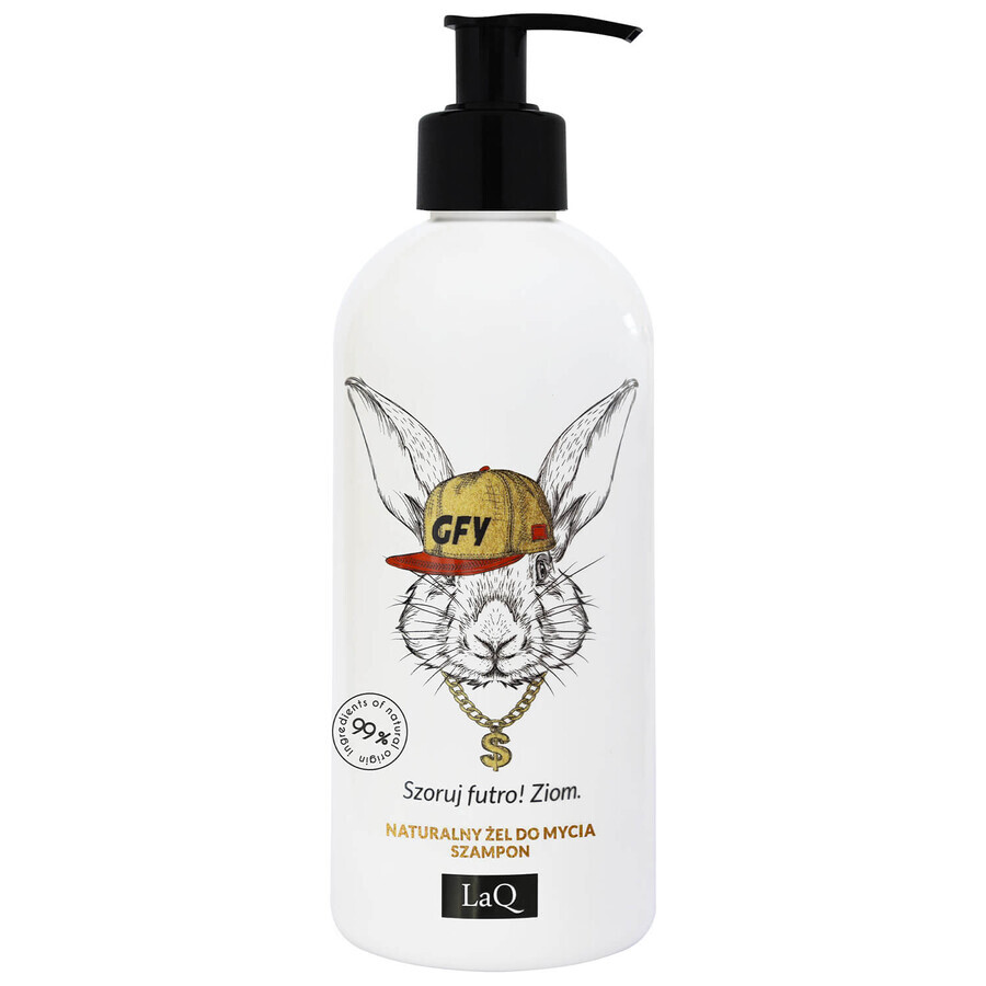 LaQ 2 in 1 shampoo e gel lavante, Rabbit, 300 ml