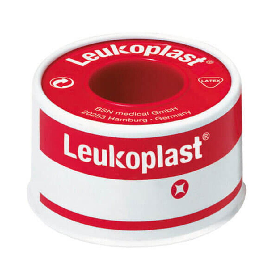 Kit Leukoplast, adesivo, 2,5 cm x 4,6 m, 2 pezzi