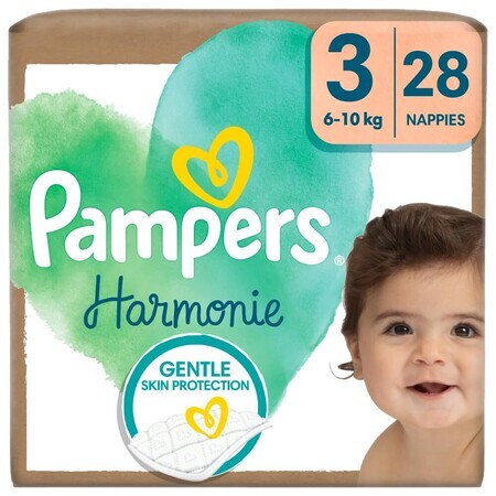 Pampers Harmonie, Windeln, Größe 3, 6-10 kg, 28 Stück