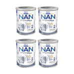 Nestle NAN Optipro Plus 2 HM-O, Follow-on milk for babies over 6 months, 4 x 800 g