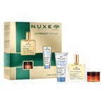 Nuxe Bestsellers set Huile Prodigieuse, droge olie, 50 ml + voedende lippenbalsem, 15 g + 3-in-1 hydraterende crème, 100 ml